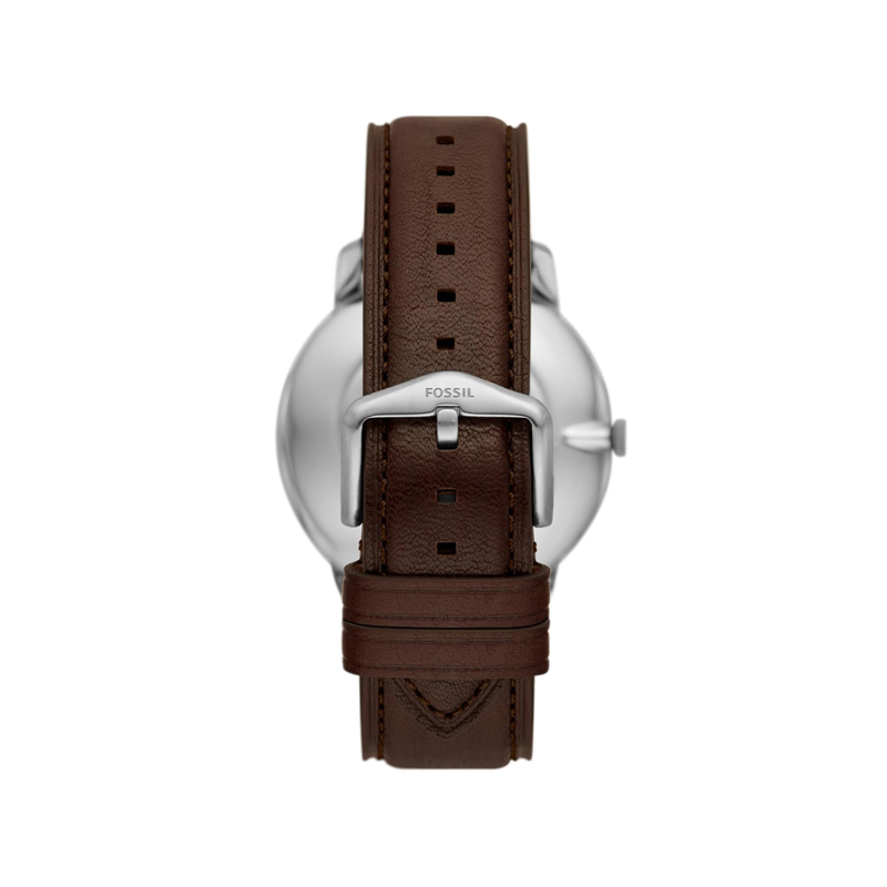 Fossil Minimalist Brown Leather Watch and Bracelet Box Set For Men - Image 4
